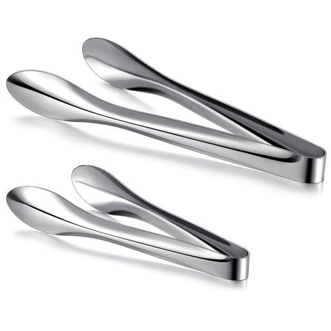 Yiyiring 12-inch tongs with polished surface for upscale buffet use.