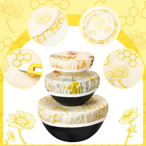 Yiyiring beeswax bowl cover 10in ideal for large bowls and storage