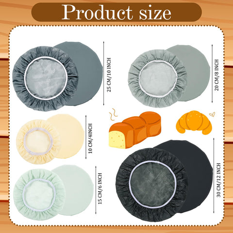 Yiyiring beeswax bowl covers in 6-inch size protect leftovers with breathable seal