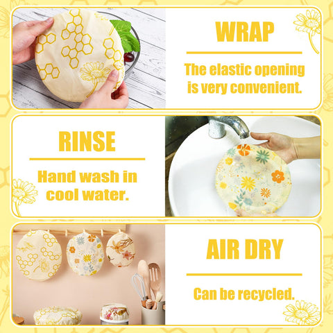 Yiyiring beeswax breathable wrap aids bread proofing and dough humidity