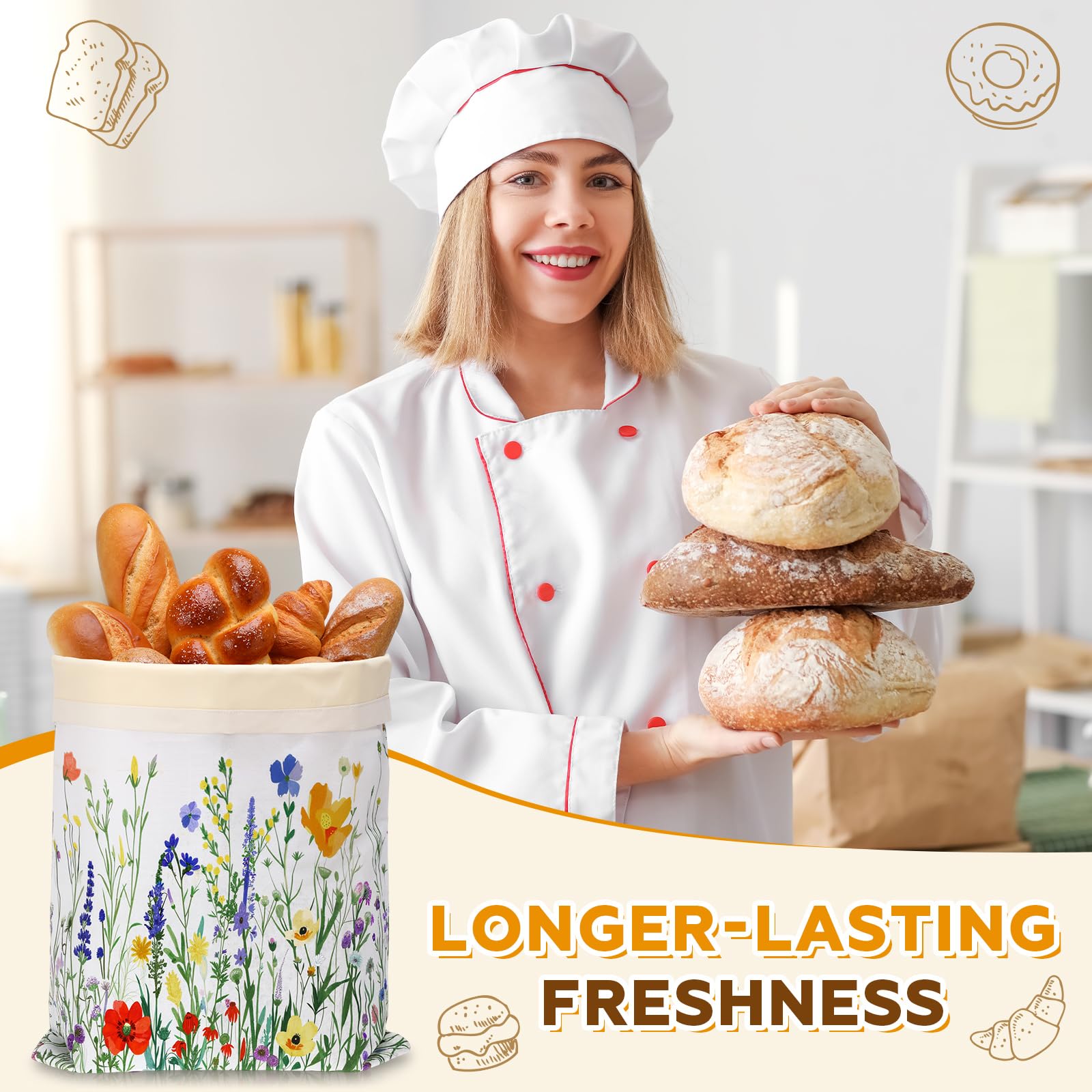 Careful storage guidance: cool bread before bagging and avoid heat.