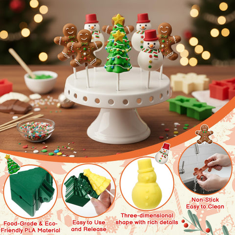 Yiyiring cake pop pusher helps smooth release of pops.