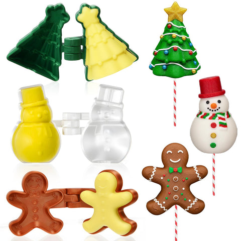 Yiyiring Christmas tree mold for detailed cake pops, ideal for festive displays.