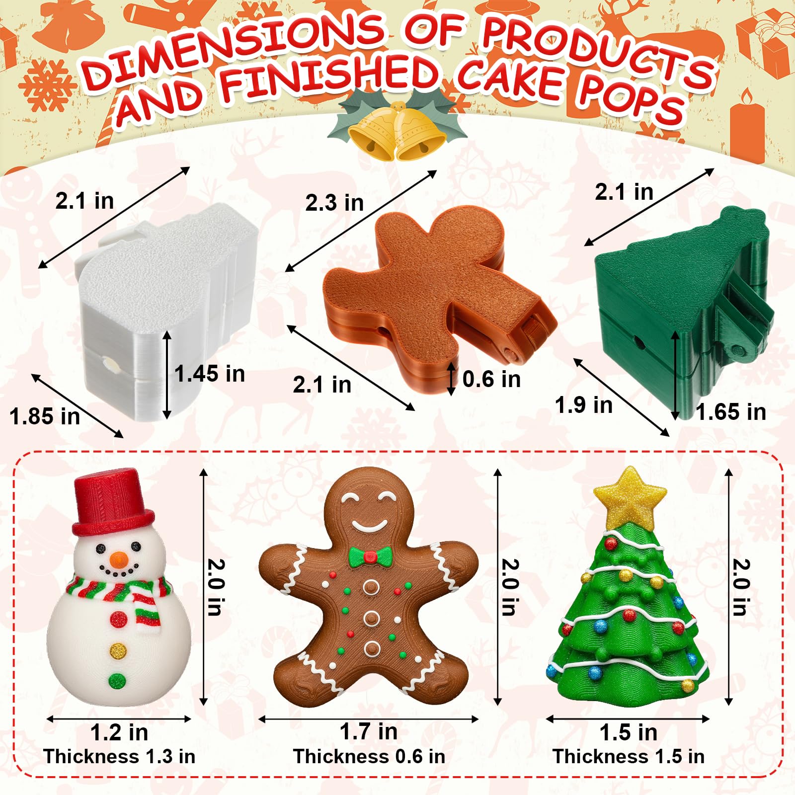 Yiyiring gingerbread-man mold shapes cute, bite-sized holiday treats.