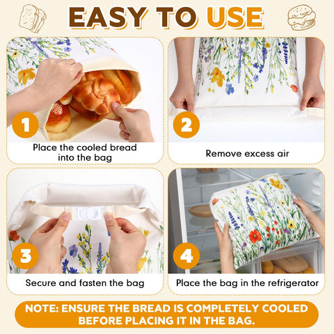 Breathable linen bag seals freshness while reducing plastic waste.