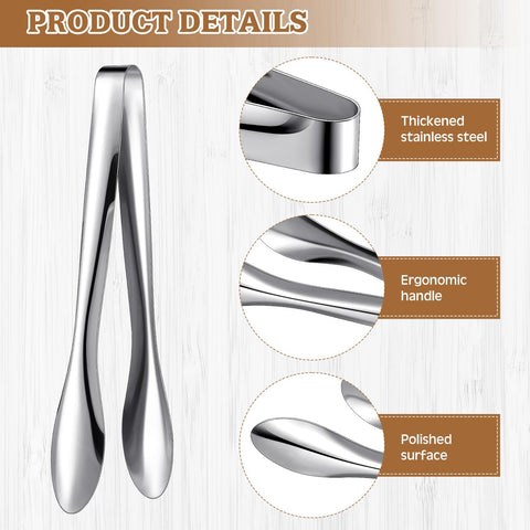 Yiyiring stainless steel tongs demonstrate durable, heat resistant design.