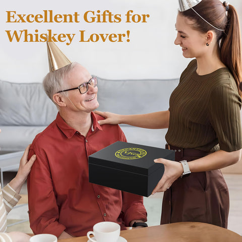 YJGS Elegant gift box protects the decanter set during shipping.