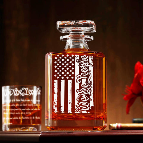 YJGS We The People glasses 10oz for precise pours and tasting.