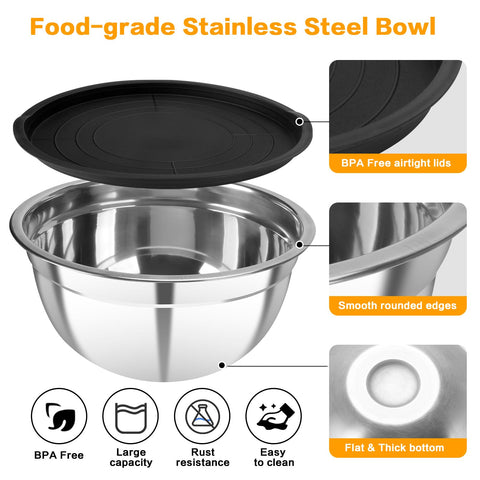 YJSLICT BPA-free airtight lids for bowls ensuring freshness.