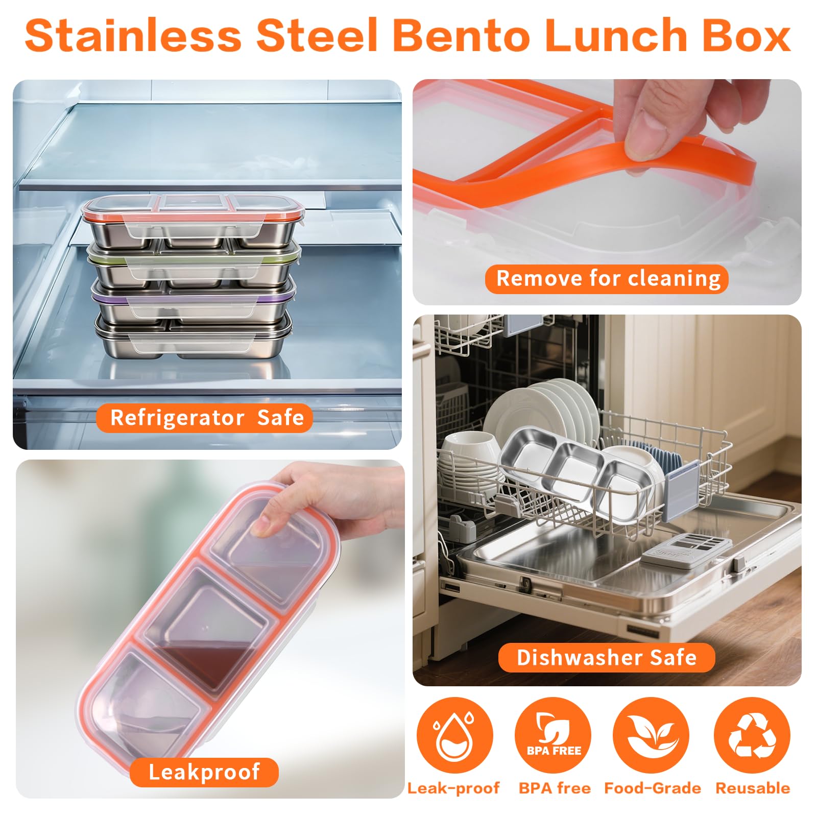 YJSLICT portable bento box for office and travel.