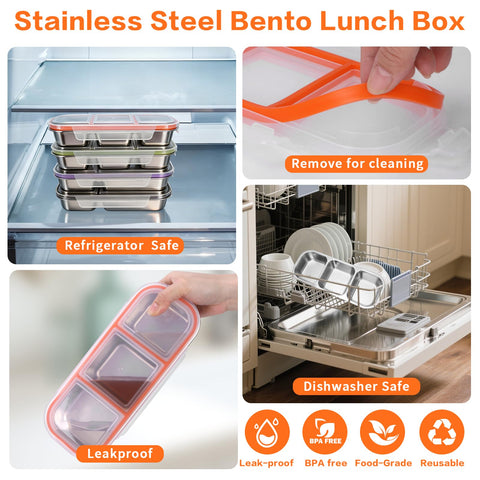 YJSLICT portable bento box for office and travel.