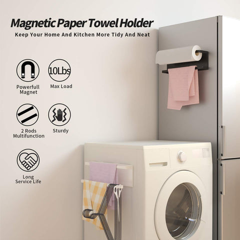 YJSMO towel holder on a washing machine surface keeps towels neat and ready.