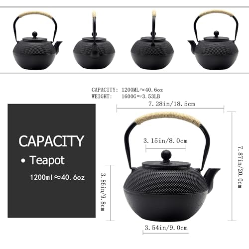YJX durable cast iron teapot built to last daily use