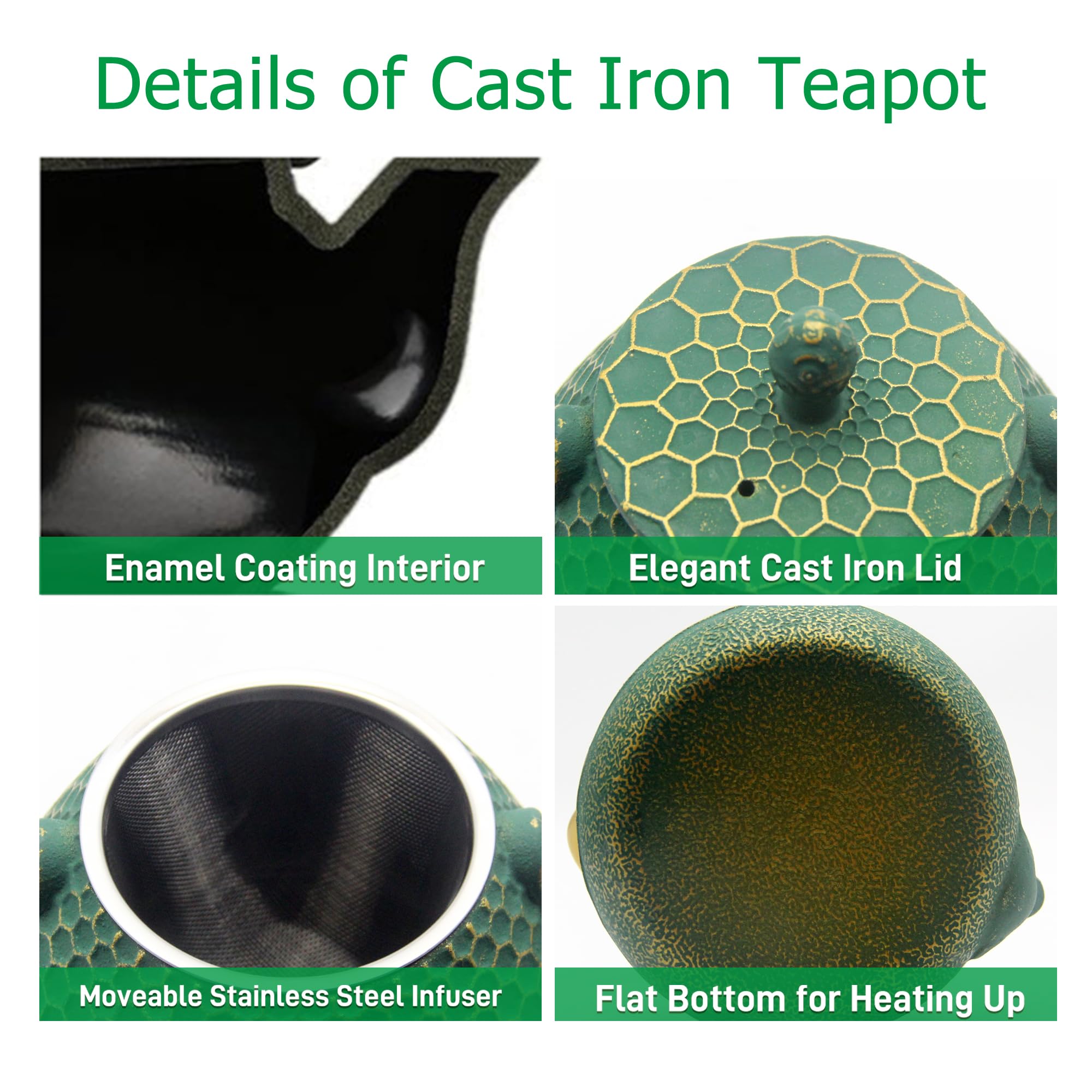 YJX durable cast iron construction promises long-lasting kitchen companion