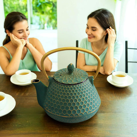 YJX stainless steel infuser inside supports loose-leaf tea brewing