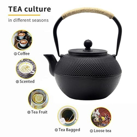 YJX enamel interior enables easy cleaning and preserves tea flavor