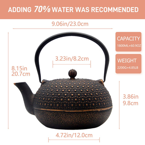 YJX teapot on stovetop ready to heat water for tea.