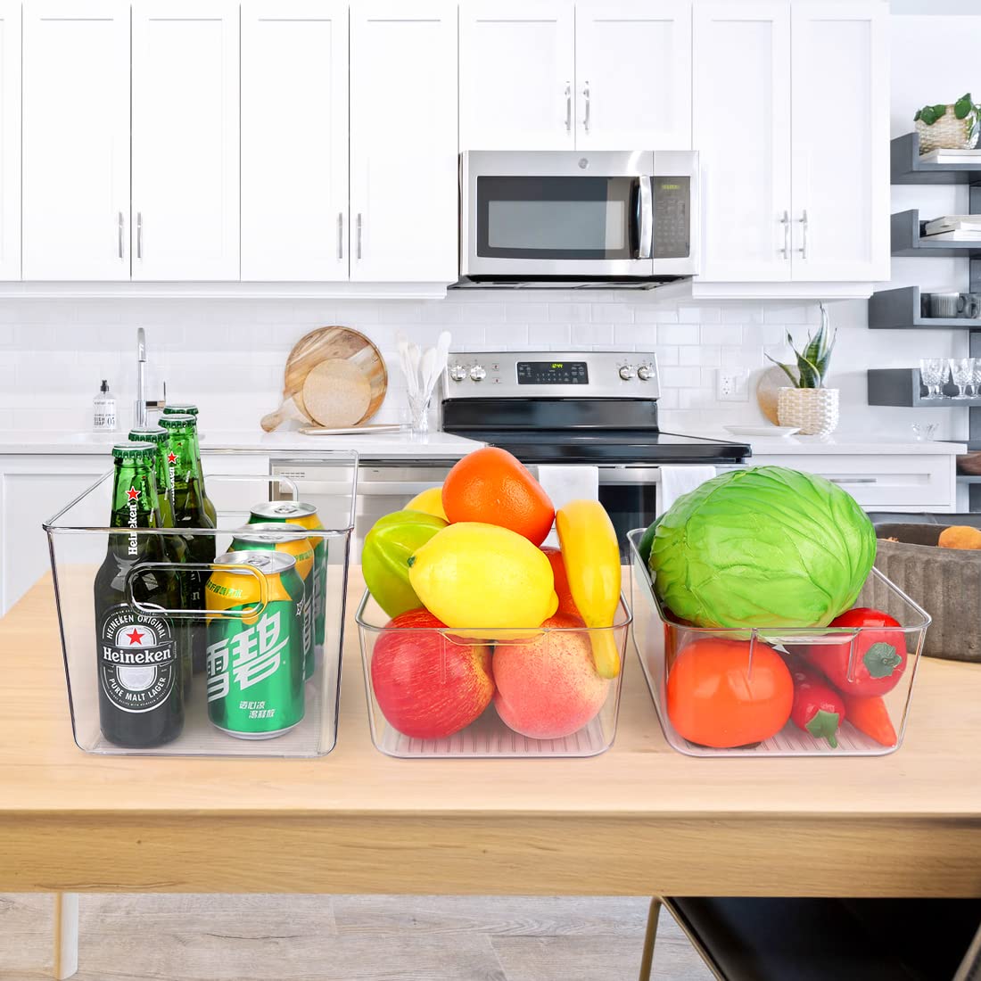 YKIOKE BPA-free PET material bin emphasizes durable long-term storage.