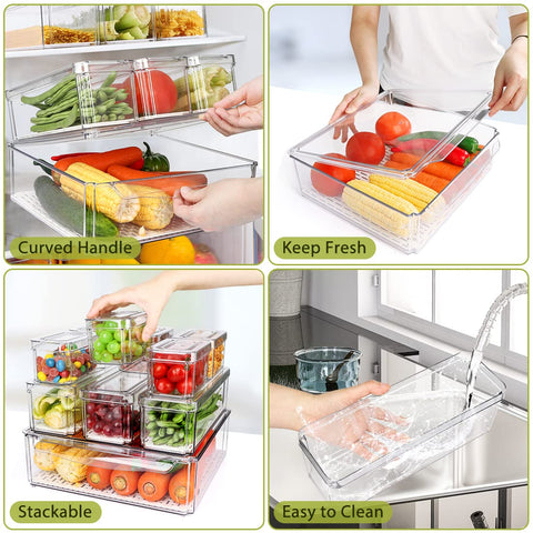 YKIOKE three-size set keeps fruits, vegetables, and cereals neatly grouped