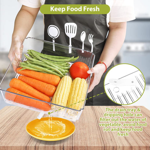YKIOKE transparent design lets you see contents without removing bins