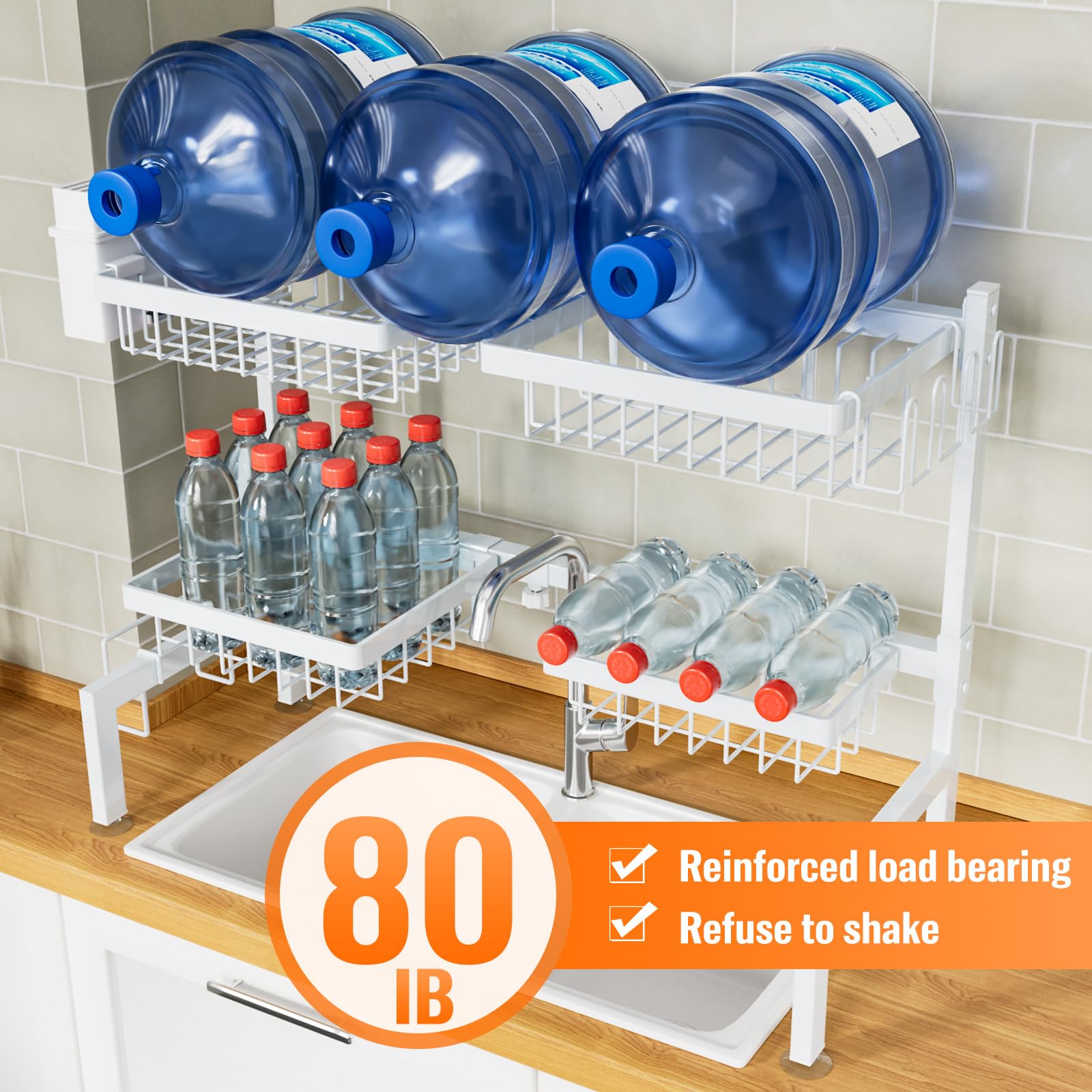 YKLSLH over sink drying rack dish and cutlery racks organize drying.