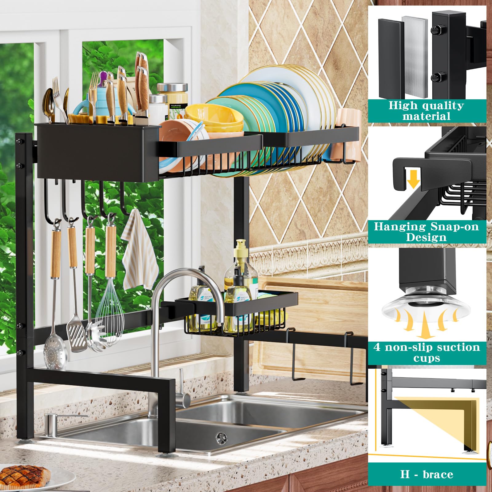 YKLSLH retractable design saves counter space when not in use.