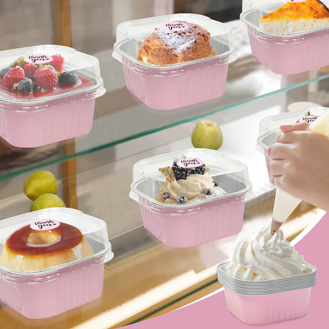 ylnurac oven-safe mini pans suitable for oven, microwave, or air fryer use.