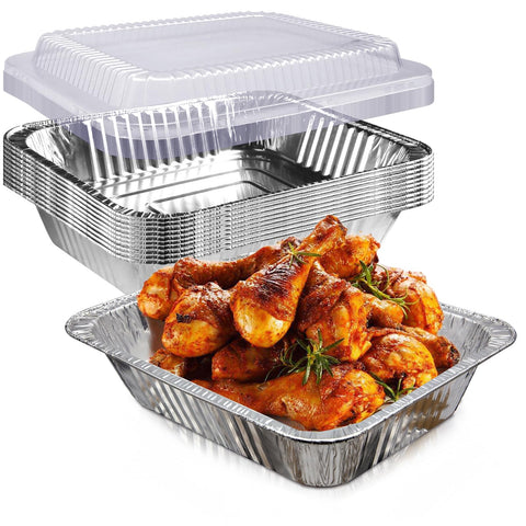 YLT WAX 9x13 foil pan with lid pack for easy cooking and serving