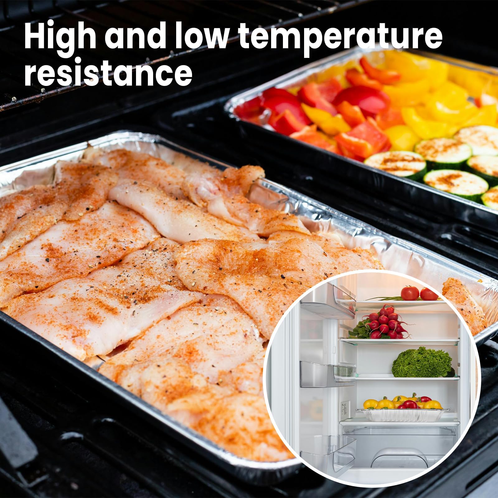 YLT WAX thickened walls provide sturdy, stackable baking pans.