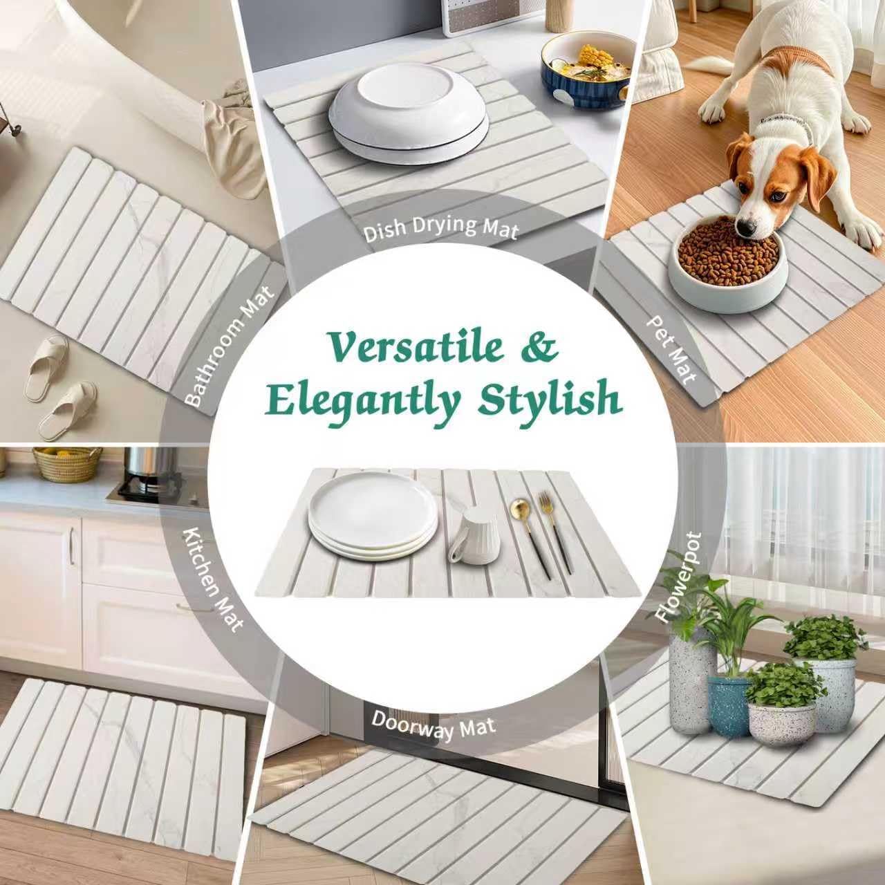 YLjindoia white marble look fits modern kitchens and counters.