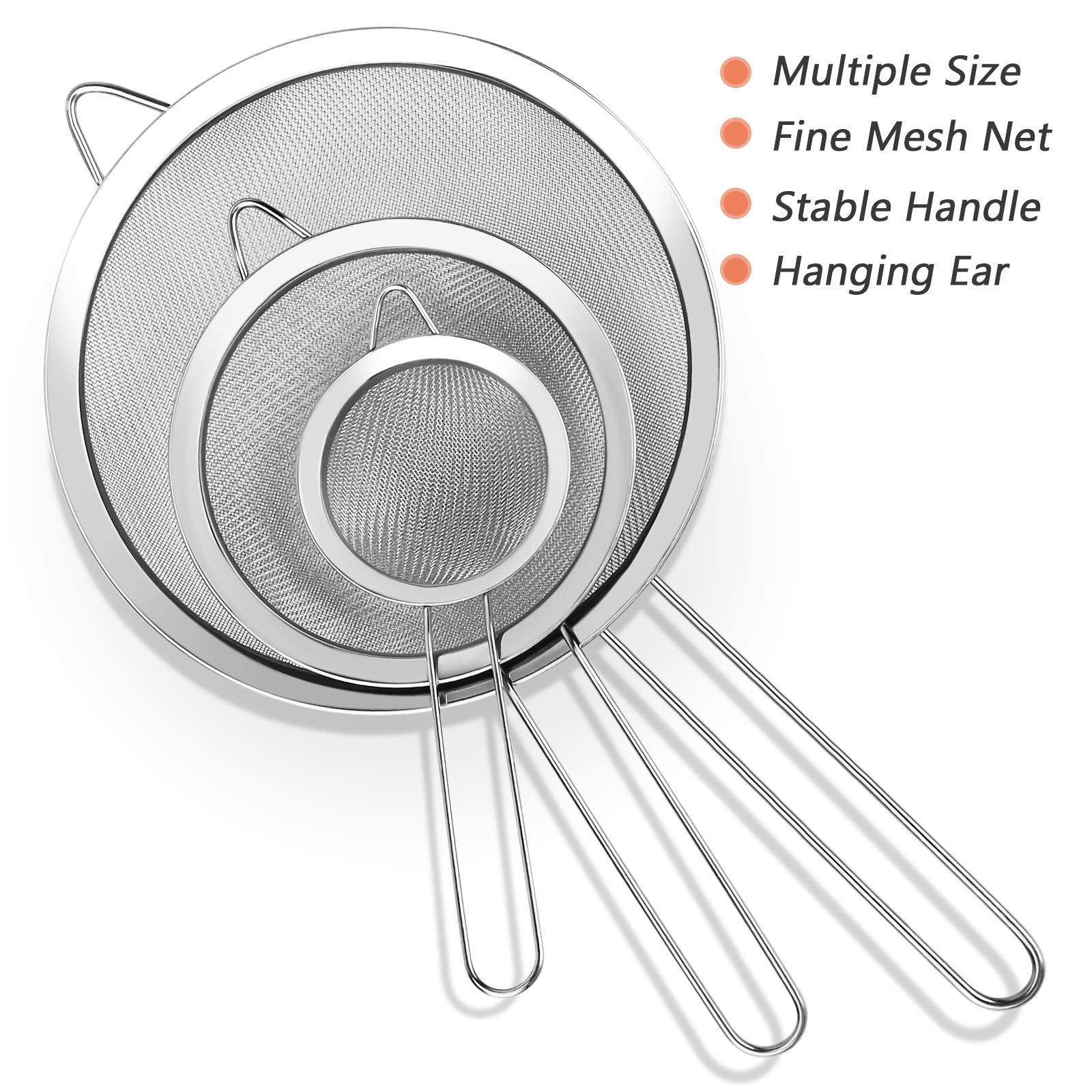 YLYL strainer set ready for storage with hanging-friendly design