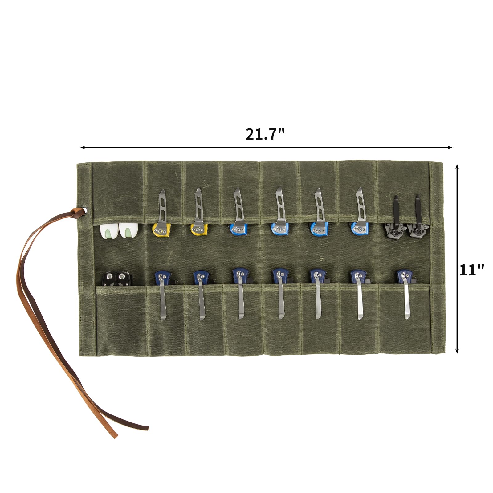 YLZZMDQSZ knife roll in kitchen use shows organized blades and easy access.