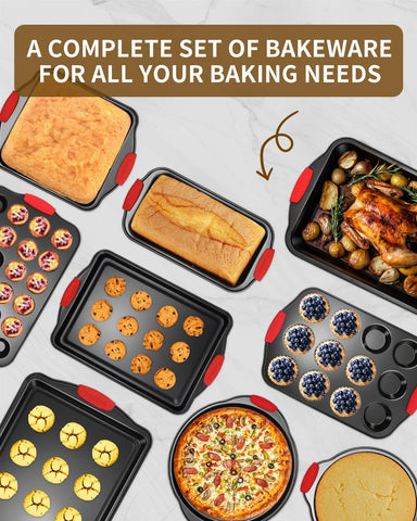 Ymiton cookie sheets with nonstick coating for easy release.