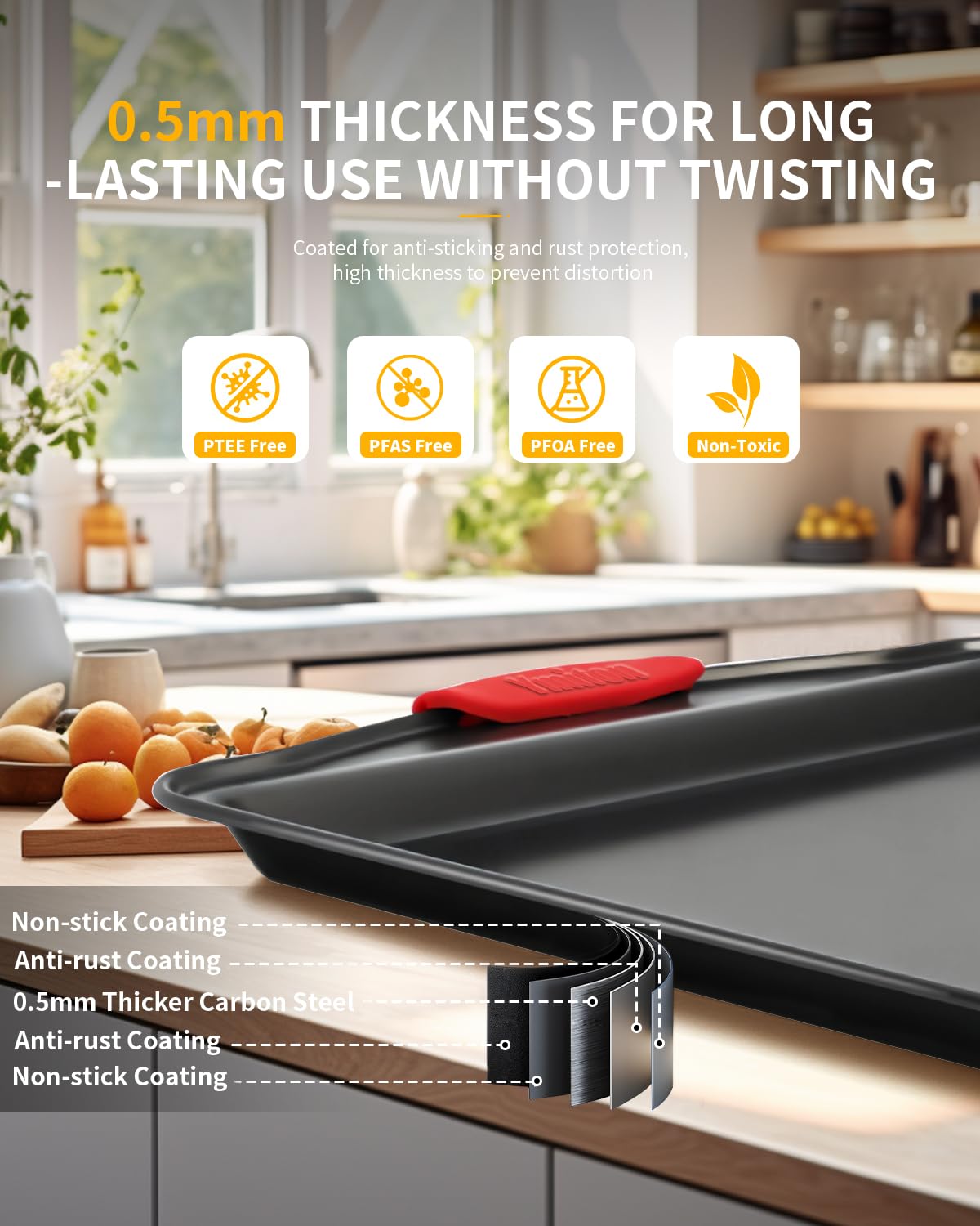 Ymiton muffin pans offer 12 and 24 cup options.