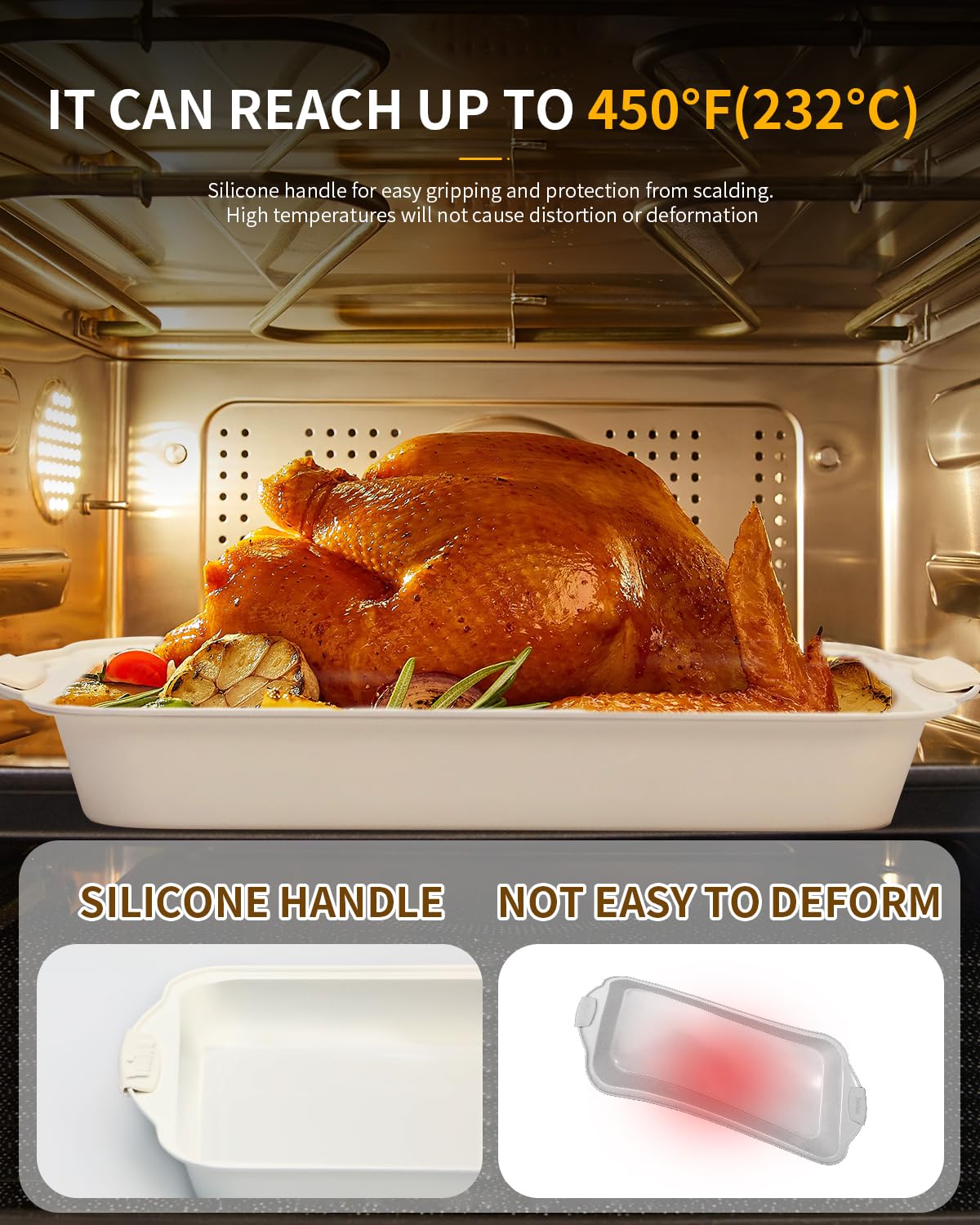 Ymiton stackable bakeware design saving cabinet space