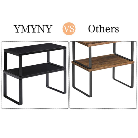 YMYNY matte black frame detail complements kitchen decor.