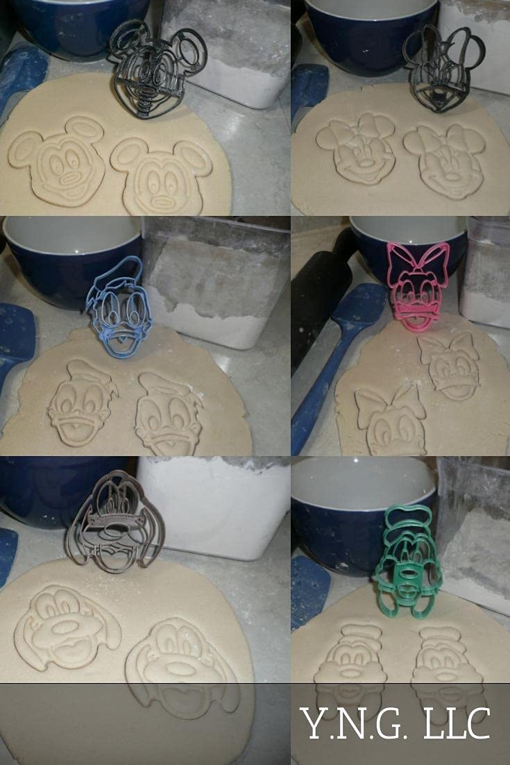 Six-piece mouse and friends cutters ideal for play dough creations