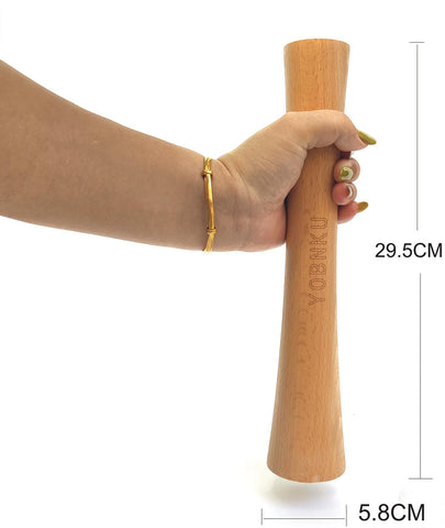 YOBNKU sauerkraut-pounder wood-grain detail highlights natural texture and beech quality.