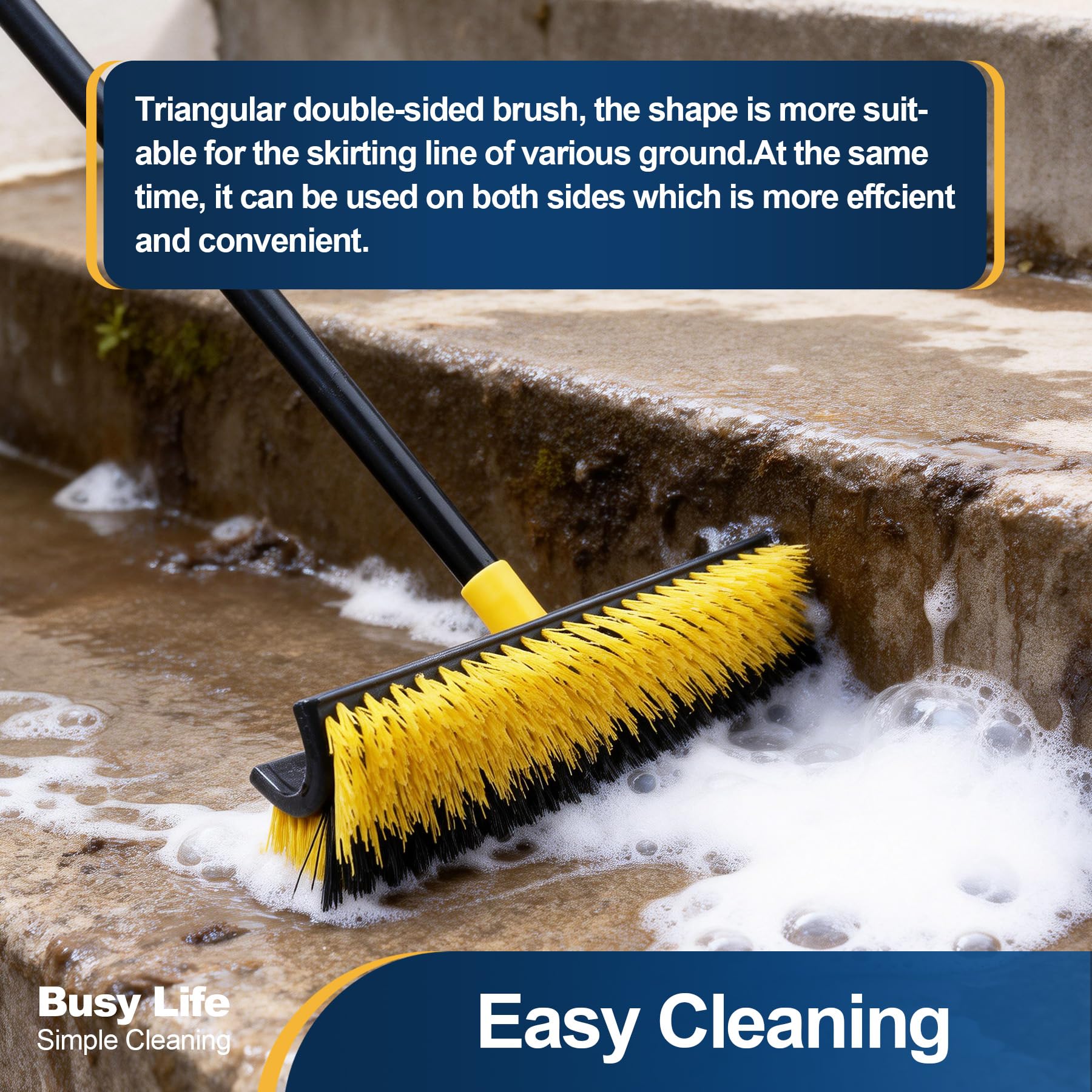 Yocada corner crevice cleaning brush in action reaching tight gaps