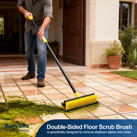 Yocada stiff bristles with PP and iron for tough dirt