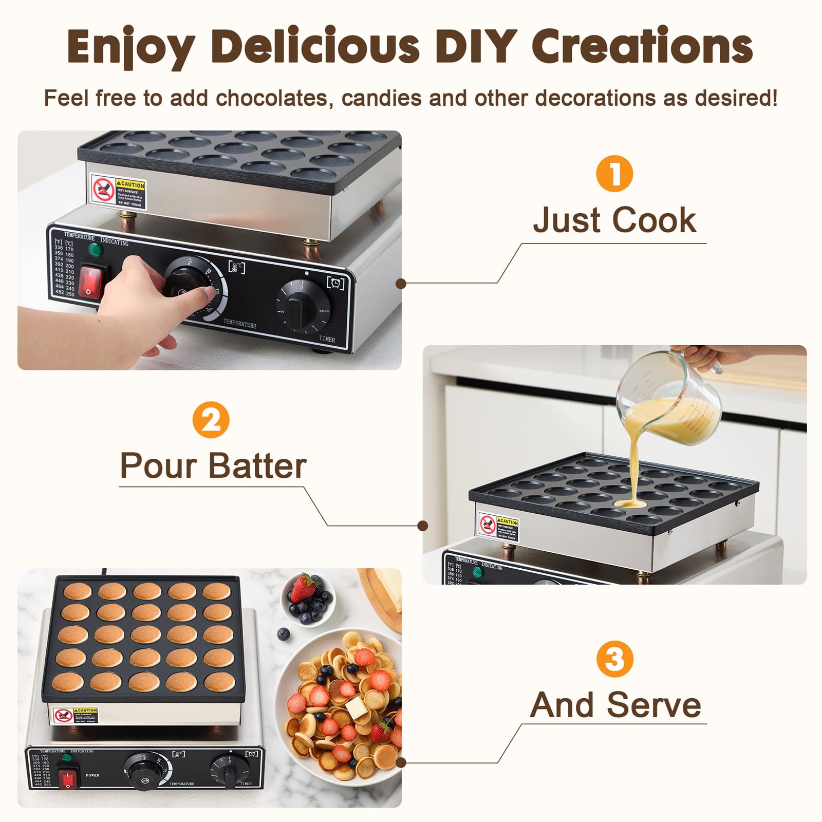 YODHOSA 25pcs dorayaki kit demonstrates versatile batter options for snacks.