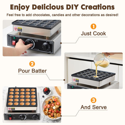 YODHOSA 25pcs dorayaki kit demonstrates versatile batter options for snacks.