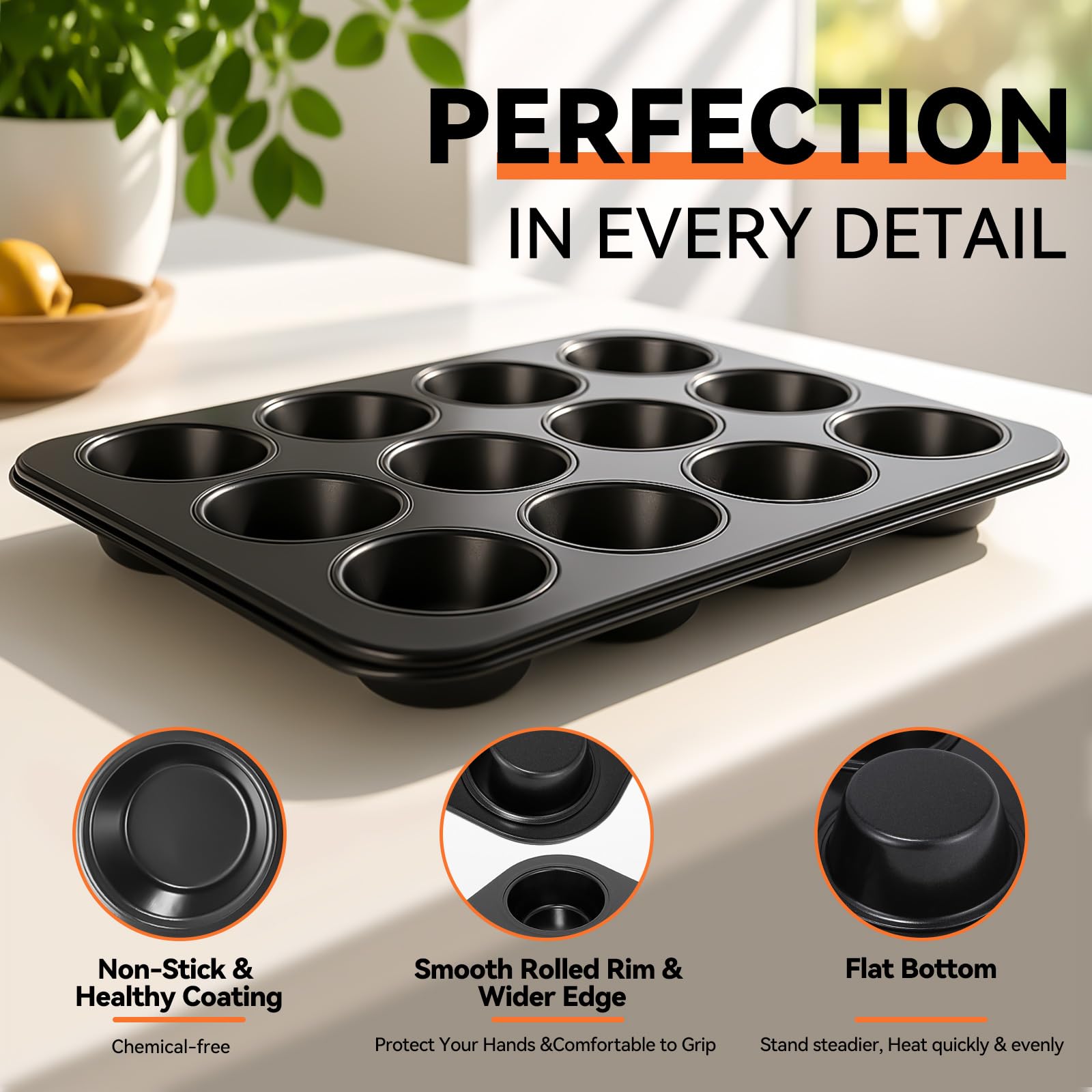 Yoehka carbon steel bakeware delivering even heating up to high temps.
