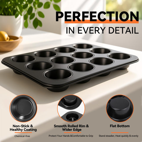 Yoehka carbon steel bakeware delivering even heating up to high temps.