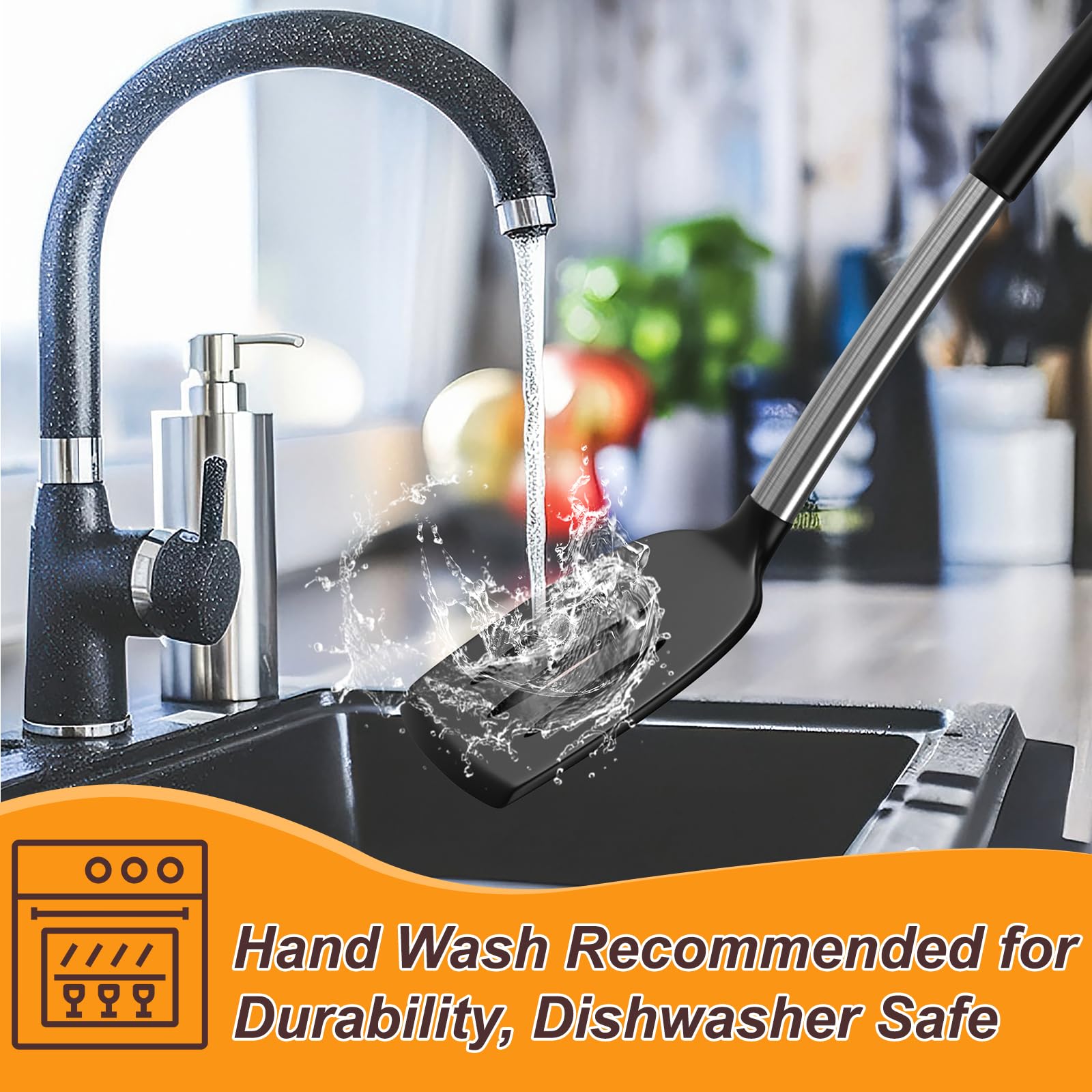 Yoehka easy clean silicone utensils resist stains and odors.
