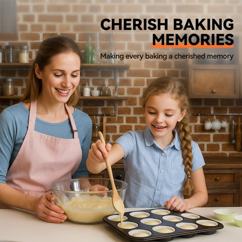 Yoehka versatile bakeware suitable for cupcakes, muffins, mini loaves and quiches.
