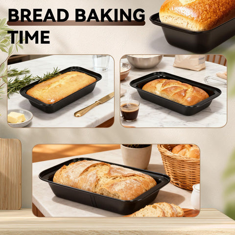 Yoehka reinforced rolled edges keep pans rigid for consistent results