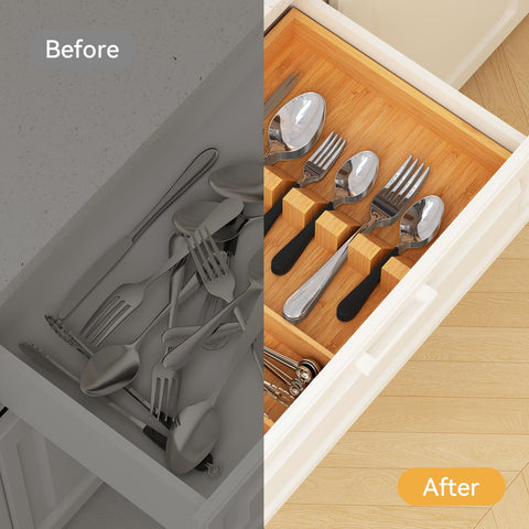 Yofidra fits standard drawers and keeps a tidy layout