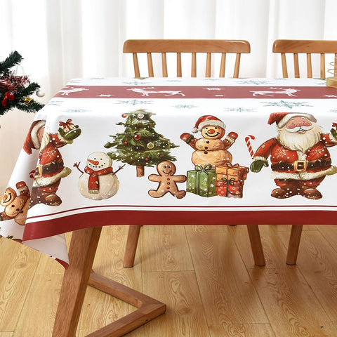 Yofori easy-clean wipeable tablecloth for quick cleanup.