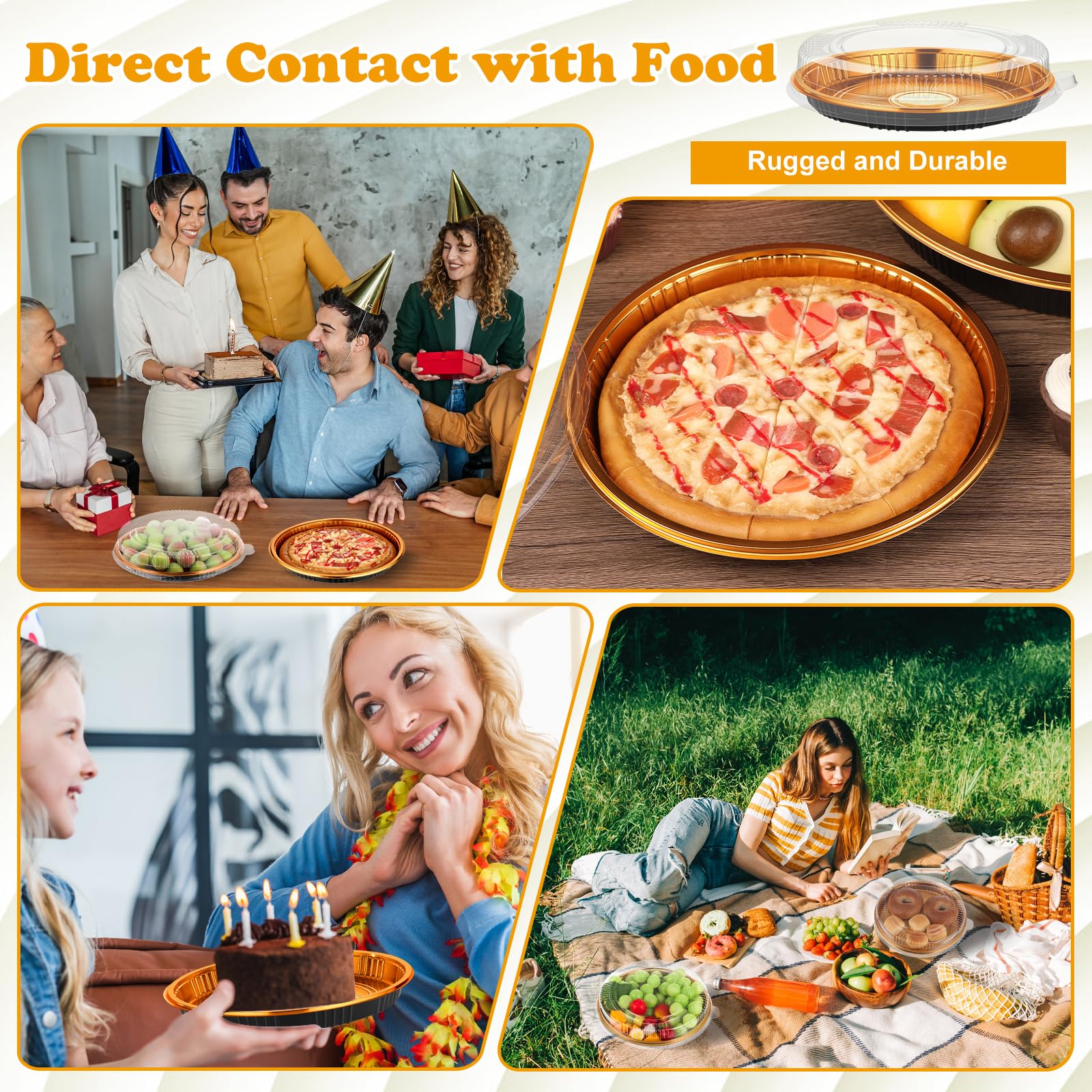 Yoiemivy 9-inch pie plate suitable for pies, desserts, and pizzas